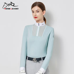 horseleader春夏女款立领长袖T恤-13902