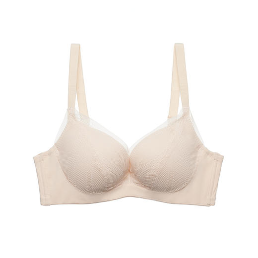 都市丽人大罩杯常规内衣C杯薄3/4杯锁边文胸四排无钢圈LB31Z3 商品图3