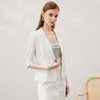 EITIE爱特爱夏季新款纯色五分袖小西装修身短外套7003707 商品缩略图1