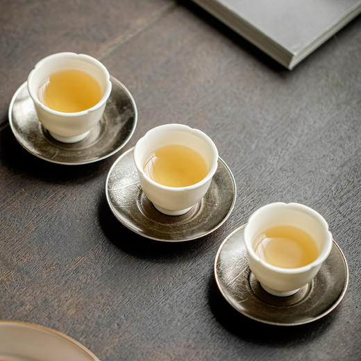 吉橙木叶茶杯托日式杯托复古隔热垫功夫茶具茶道配件茶杯垫子杯垫零配 商品图8