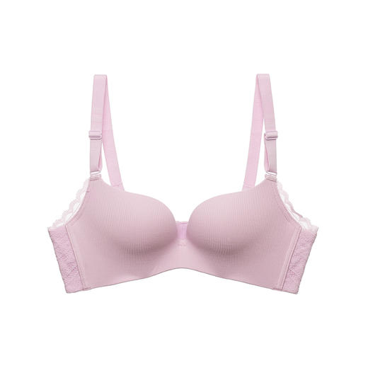 都市丽人无痕常规内衣B杯薄3/4杯罗纹文胸三排无钢圈LB33Z3 商品图1