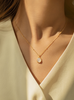 Oflye潮流饰品 S925银天然玉水项链女新款时尚简约轻奢锁骨链小众设计 商品缩略图0