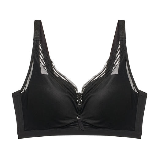 都市丽人自然舒适内衣BC中厚3/4杯锁边布文胸三排无钢圈LB33Z7 商品图7