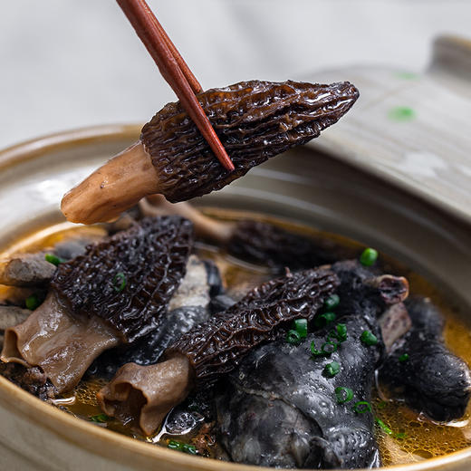 【干货精选】云南香格里拉羊肚菌 头茬新货 带柄精品 山林中的黑精灵 鲜香丰腴 脆嫩爽滑 煲汤干货 不会厨艺也能熬出一锅好汤 商品图4