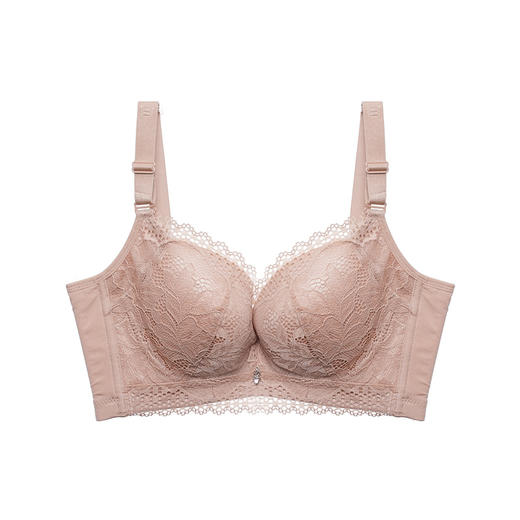 都市丽人调整型内衣薄3/4杯蕾丝塑身系列四排无钢圈LJ32Z7 商品图0