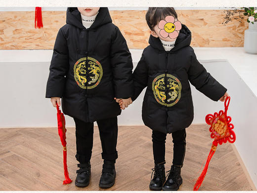 裁缝学苑 TG25儿童拜年服棉服中国风过年装11服装裁剪图牛皮纸样 商品图3