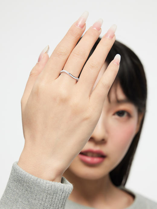 卡蒂罗初心情侣对戒纯银戒指一对男女款小众520情人节礼物送女友 商品图3