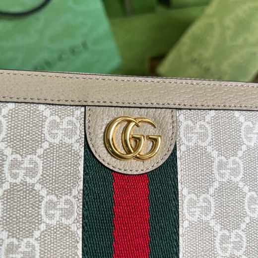 Gucci燕麦色长款钱包 商品图4