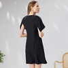 EITIE爱特爱精致优雅钉珠修身显瘦黑色连衣裙气质通勤夏季新款B2307176 商品缩略图4