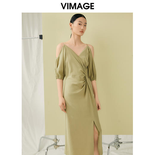 VIMAGE纬漫纪夏季新款时尚个性设计显瘦连衣裙女V1907529 商品图4