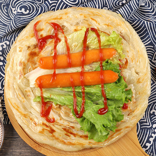 食新溢 黄油葱油饼500g/袋+黄油梅干菜饼500g/袋  黄油手抓饼1000g速食早餐手抓饼 方便20片装 商品图4