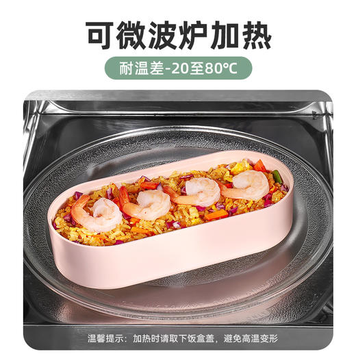 【积分兑换】双层保冷便当盒 |  加热冷鲜一盒两用 材质安全密封性佳 水果刺身持久保鲜饭盒 商品图2