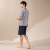 康妮雅睡衣男款夏季短袖短裤套头套装 商品缩略图4