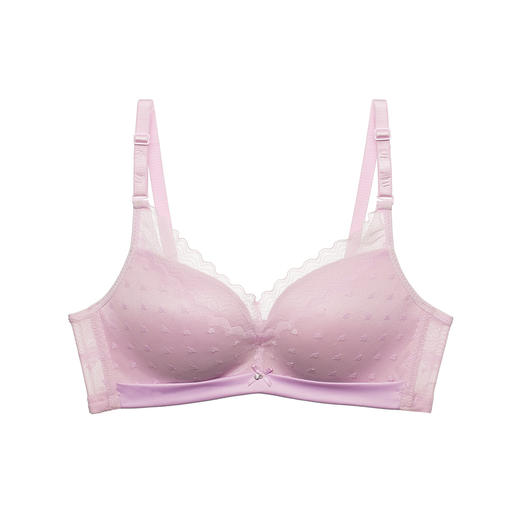 都市丽人内衣B中厚C薄3/4杯蕾丝文胸三排无钢圈LB32Z3 商品图3