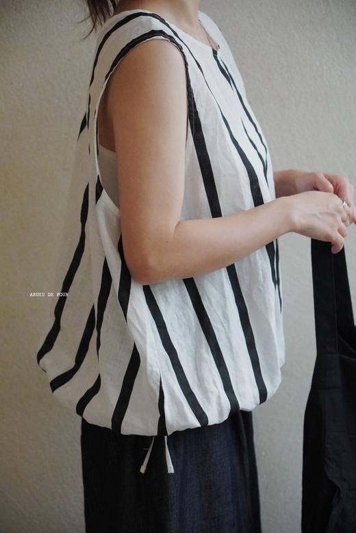 （4折）Laboratory2色条纹无袖上衣 商品图8