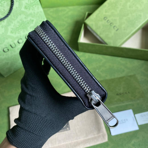 Gucci黑色老花长款钱包 商品图3