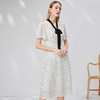 EITIE爱特爱复古飘带V领收腰波点浪漫连衣裙法式通勤显瘦夏新款B2307152 商品缩略图2