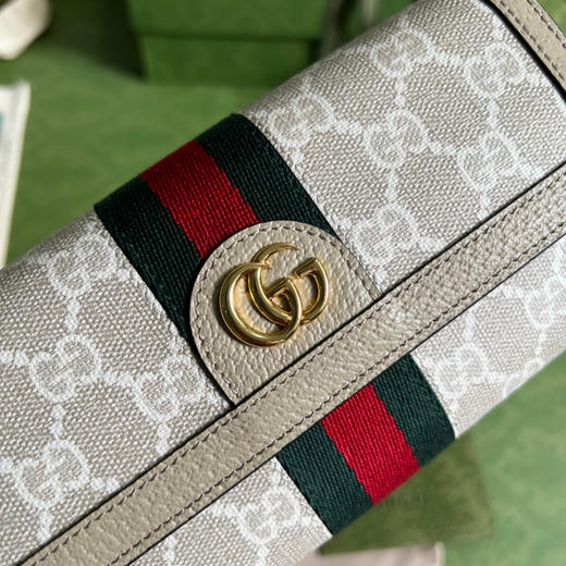 Gucci燕麦色长款钱包 商品图5