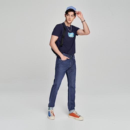 Lee商场同款705标准大锥形凉感中蓝色男牛仔裤凉凉裤潮LMB100705200228A02891 商品图2