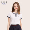 ELLE Active 女装休闲户外运动翻领POLO撞色短袖T恤 商品缩略图1
