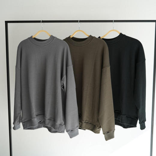 Blanc YM Cotton Wide Sweat Shirt 西班牙棉复古廓形卫衣 商品图3