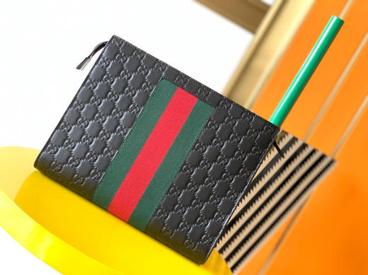 Gucci真皮压花手包 商品图2