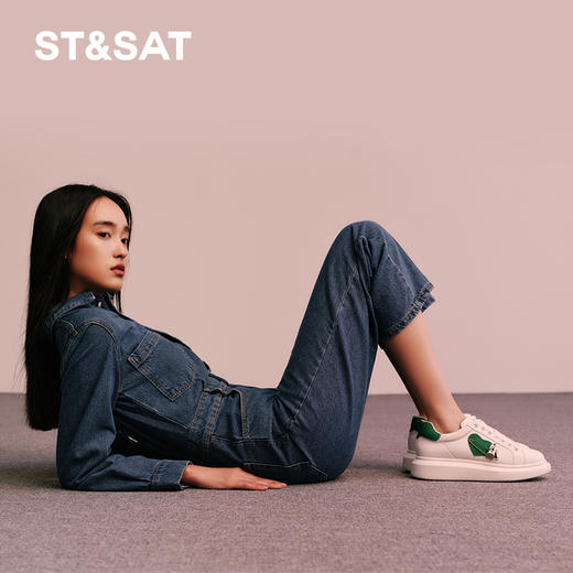 星期六IP兔彩尾小白鞋SS31112179 商品图3