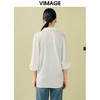 VIMAGE纬漫纪夏季新款百搭宽松透气休闲衬衣衬衫V1909516 商品缩略图4