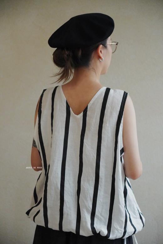 （4折）Laboratory2色条纹无袖上衣 商品图6