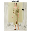 VIMAGE纬漫纪夏季新款时尚个性设计显瘦连衣裙女V1907529 商品缩略图2