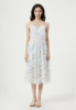水蓝色立体格纹流苏吊带连衣裙 商品缩略图1