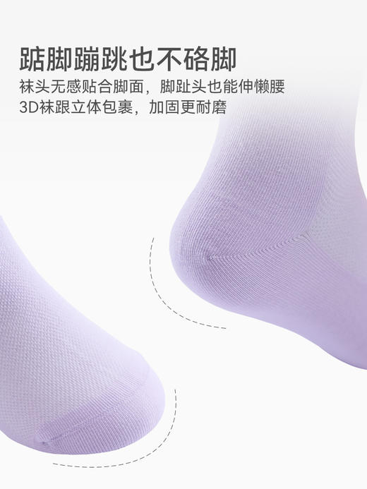 【YI菌】无感莱卡镂空薄袜 （3双装） 商品图3