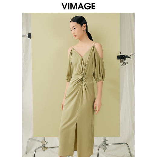 VIMAGE纬漫纪夏季新款时尚个性设计显瘦连衣裙女V1907529 商品图3