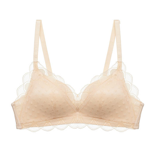 都市丽人自然舒适常规内衣B杯薄3/4杯蕾丝文胸二排无钢圈LB33Z9 商品图2