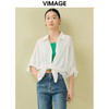 VIMAGE纬漫纪夏季新款百搭宽松透气休闲衬衣衬衫V1909516 商品缩略图5