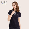 ELLE Active 女装休闲户外运动翻领POLO撞色短袖T恤 商品缩略图3