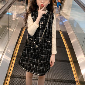 裁缝学苑 TG24女童小香风马甲裙背心裙11服装裁剪图牛皮纸样