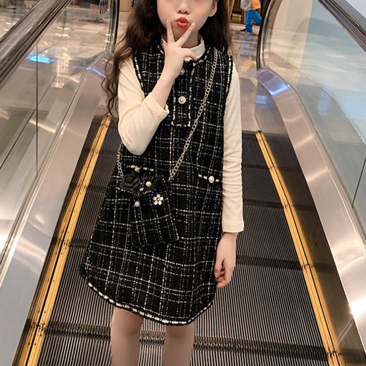 裁缝学苑 TG24女童小香风马甲裙背心裙11服装裁剪图牛皮纸样 商品图0