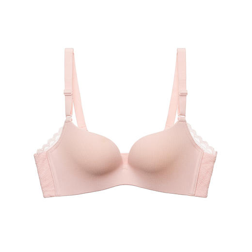 都市丽人无痕常规内衣B杯薄3/4杯罗纹文胸三排无钢圈LB33Z3 商品图0