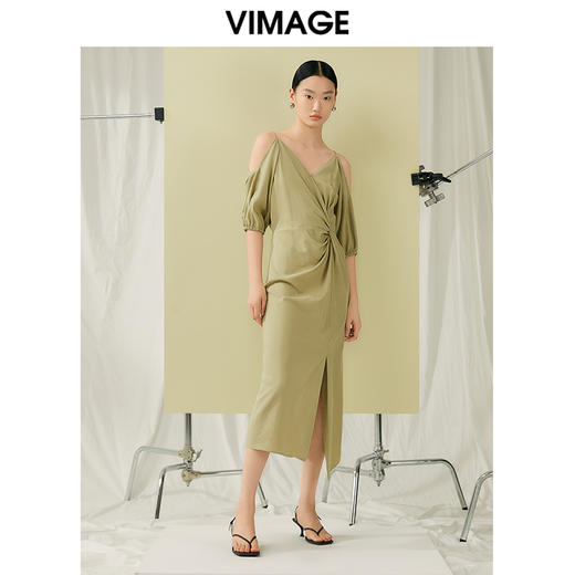 VIMAGE纬漫纪夏季新款时尚个性设计显瘦连衣裙女V1907529 商品图1