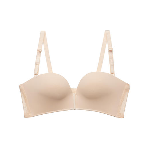 都市丽人无痕常规内衣B杯中厚1/2杯泳布文胸三排无钢圈LB33Z2 商品图1