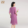 佐尔美夏季新款 乔其绣花桑蚕丝真丝短袖连衣裙女E22LS79 商品缩略图4