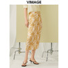 VIMAGE纬漫纪夏季新款时尚高级气质高腰印花显瘦舒适半身裙V1906517 商品缩略图2