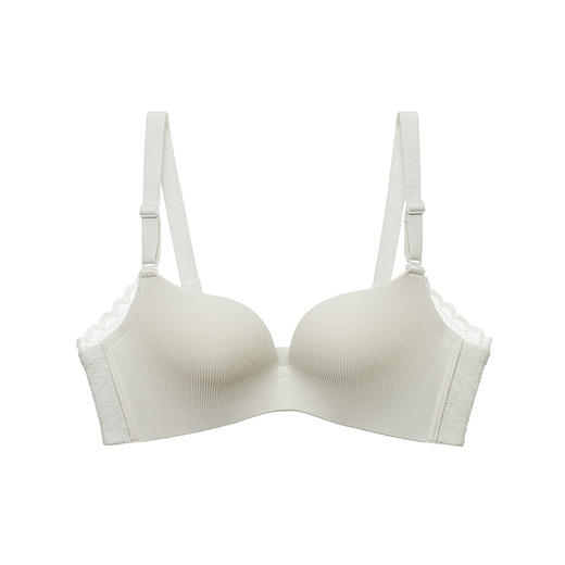 都市丽人无痕常规内衣B杯薄3/4杯罗纹文胸三排无钢圈LB33Z3 商品图2