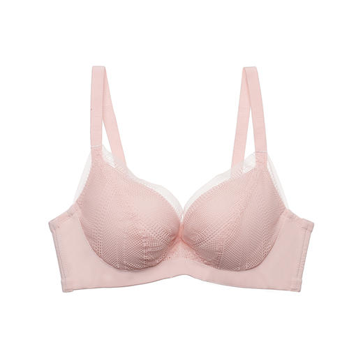 都市丽人大罩杯常规内衣C杯薄3/4杯锁边文胸四排无钢圈LB31Z3 商品图1