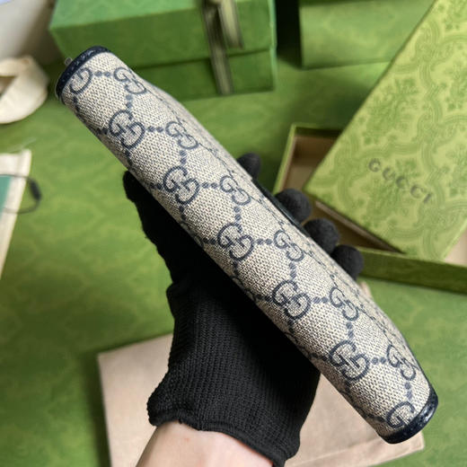 蓝色GG Supreme钱包 商品图2