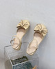 新品蝴蝶结粗跟中空鞋798B32580 商品缩略图2