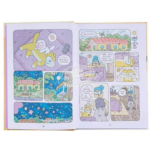 预售 【中商原版】Housecat Trouble 2 桥梁漫画 家猫的烦恼2 英文原版小初文学 进口图像小说 动物故事漫画图画小说 儿童漫画故事 商品图4