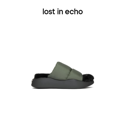 lost in echo 原创设计师品牌 填充感金属环收纳沙发拖鞋沙发拖 商品图2