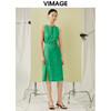 VIMAGE纬漫纪夏季新款气质收腰显瘦小众设计无袖连衣裙V1907523 商品缩略图1